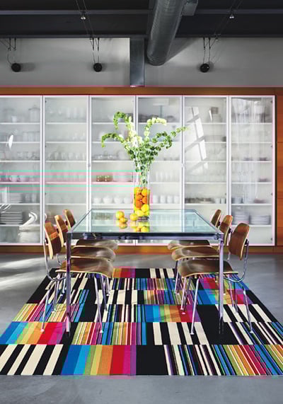 rainbow flor tiles via mimi+meg