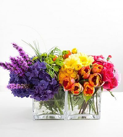 rainbow flowers via going to make it mine