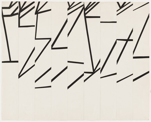 Ellsworth-Kelly-Study-for-Combe-II-cut-pasted-colored-paper-pencil-19501