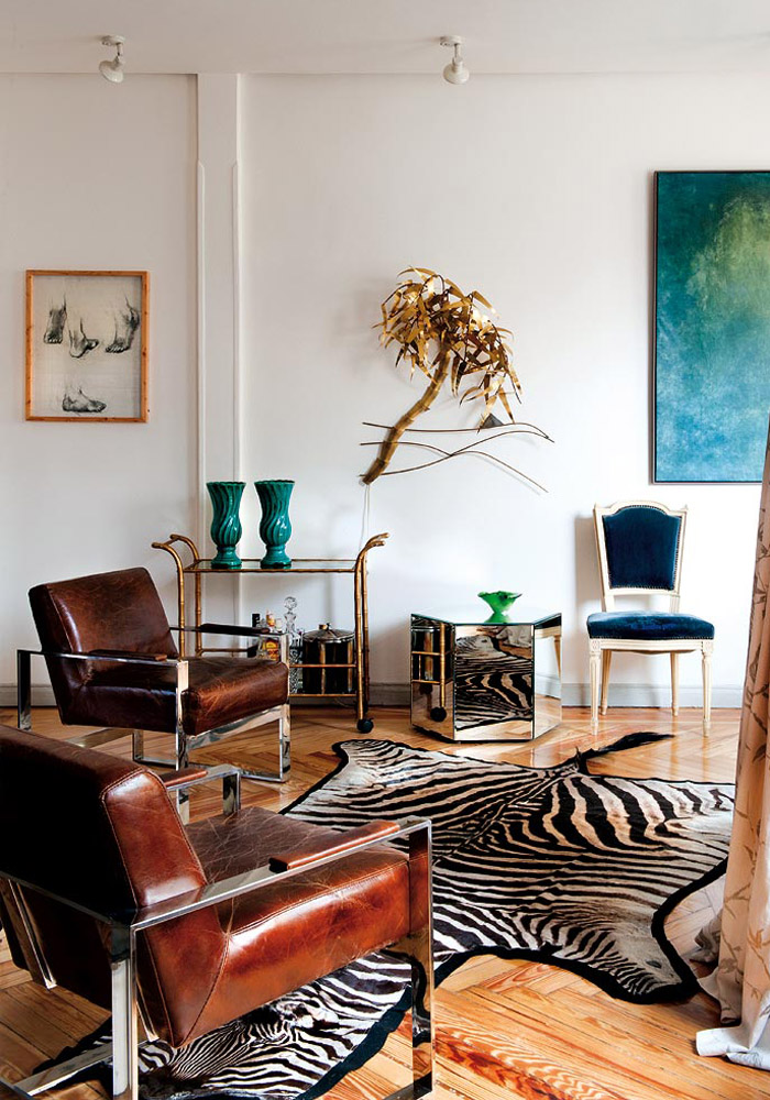 Bohemian classic in madrid erika brechtel Comedor Salon décor