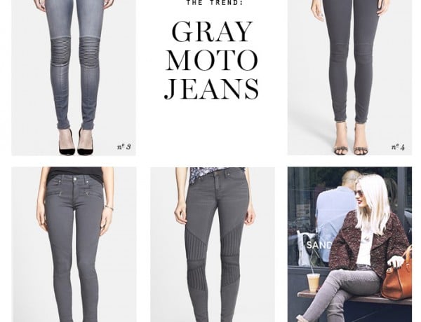 gray moto jeans
