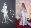 Paper Fashion Katie Rogers Oscars 2015 Q-tips illustration Chrissy Teigen Zuhair Murad dress
