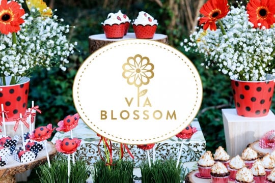 via-blossom-logo-by-Erika-Brechtel-party-table
