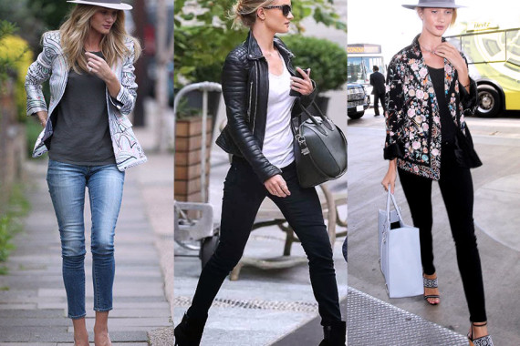 Rosie Huntington Whiteley street style feat