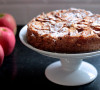 The Mix with Yuki German Apple Cake recipe powered sugar