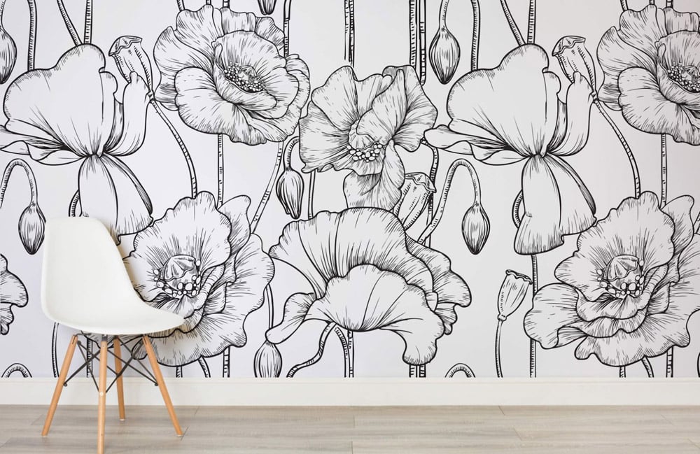 WALLFLOWERS Art Mural Wallpaper - Erika Brechtel