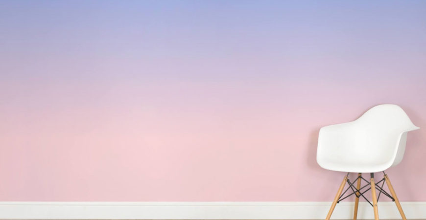 murals wallpaper pink periwinkle ombre