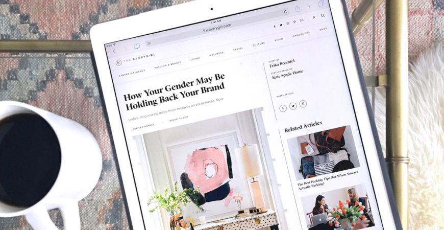 The Everygirl branding tips for women by Erika Brechtel