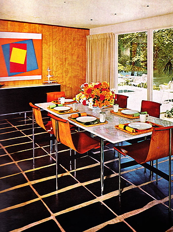 House & Garden 1981 mahogany dining room
