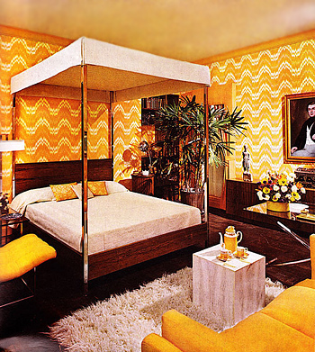 House & Garden 1981 yellow bedroom