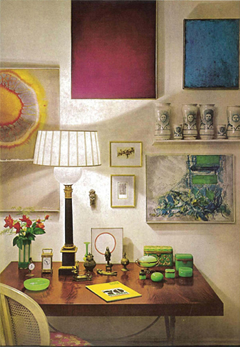 House & Garden 1981 desk art