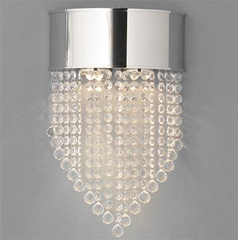 crystal waterfall sconce