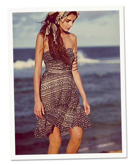 Beach Day: Free People's watercolor tube dress