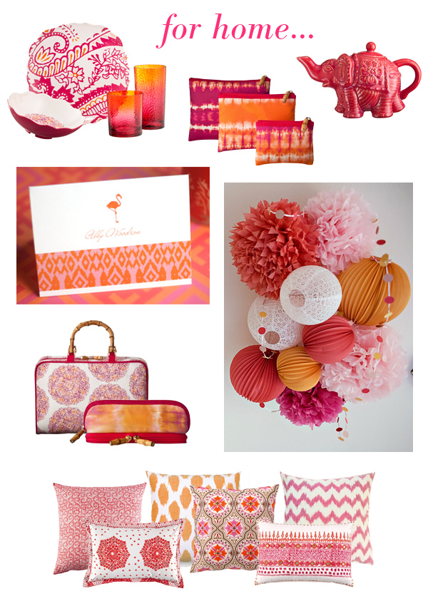 pink & orange boho for home