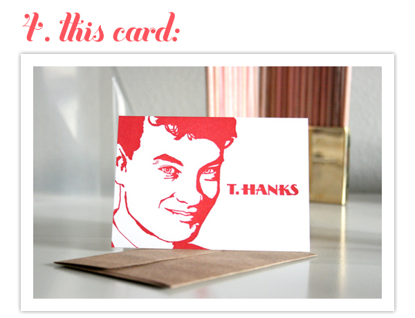 5 Little Things: T.Hanks card