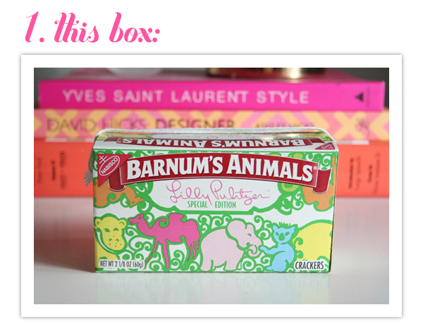 5 Little Things: Lilly Pulitzer animal crackers