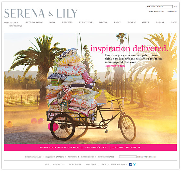 Serena & Lily: website