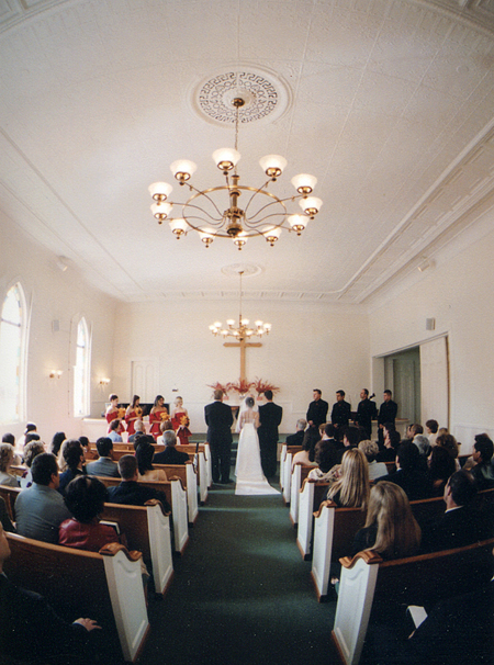 Napa winery wedding: St. Helena Methodist church ceremony