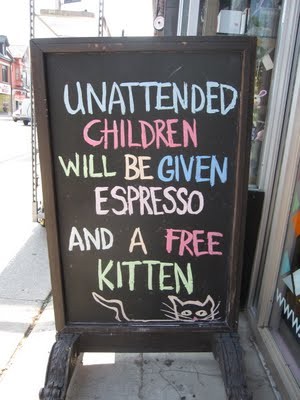 unattended children...