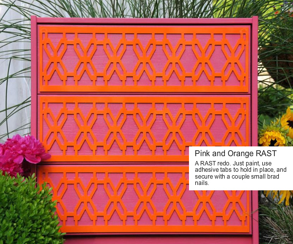 O'verlays: pink & orange RAST