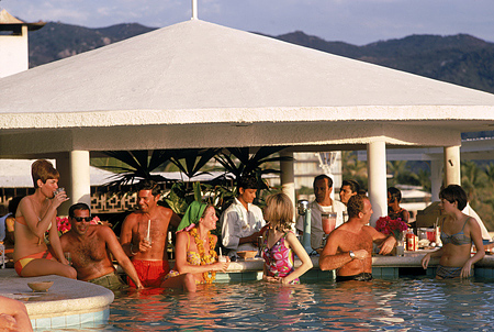 Slumming It With Slim Aarons Erika Brechtel Racquet Club Pool Acapulco By Slim Aarons 1968
