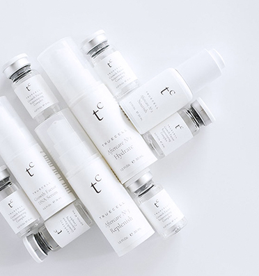 TrueCell skincare beauty branding product label packaging design photo ...